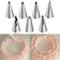 Suuker 7 Pieces Pleated Skirt Piping Nozzles 1