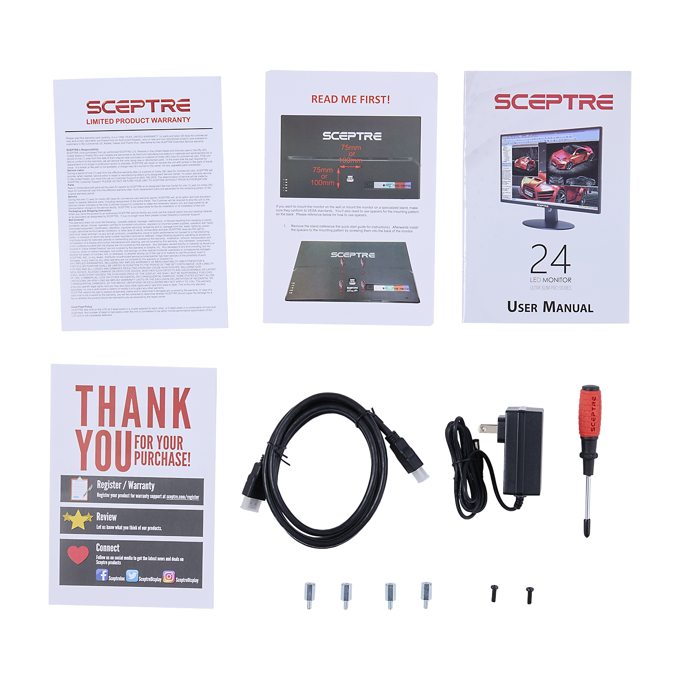 Sceptre E248W-19203R 24" LED Monitor 5
