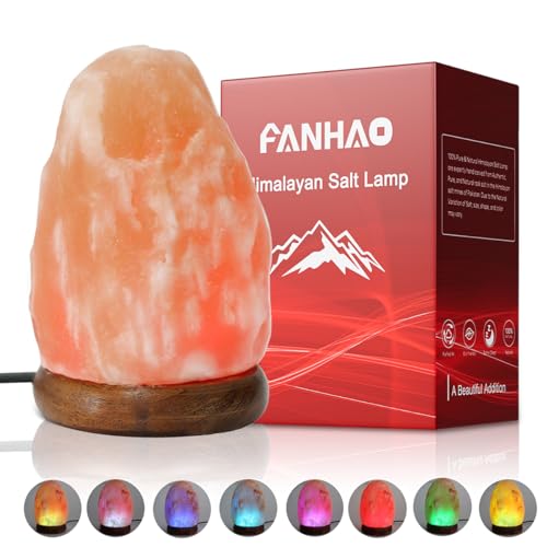 Himalayan Salt Lamp with 8 Changing Colors 1