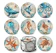 Teivio Sea Ocean Life Coasters for Drinks 1