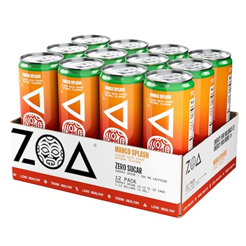 Zero Sugar Energy Drink, Mango Splash 1