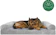 Furhaven Orthopedic Faux Fur & Velvet Traditional Sofa-Style Pet Bed 1