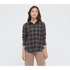 Flannel Checked Long-Sleeve Shirt