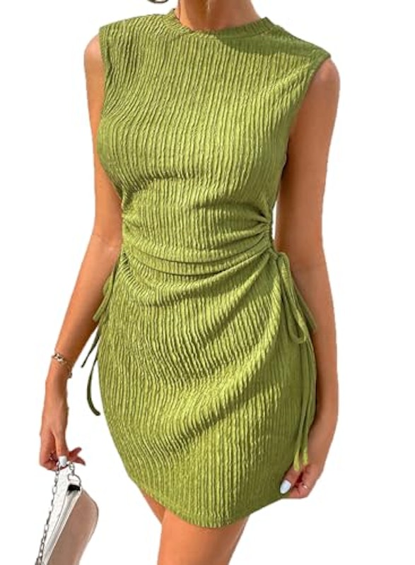 Womens Summer Crewneck Sleeveless Cut Out 1