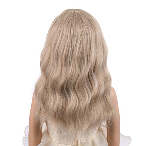 Blonde Short Wavy Wig for Kids 2