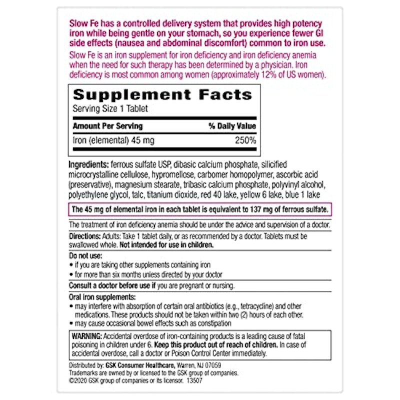 Slow Release Iron Supplement 2
