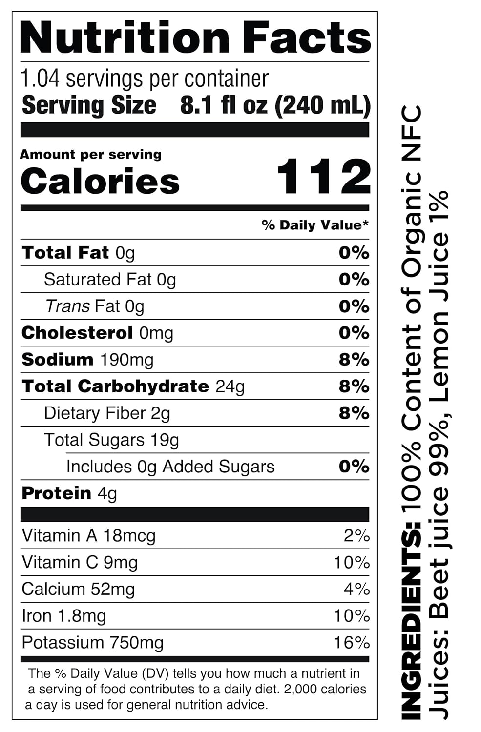 Pure Organic Beet Juice 2