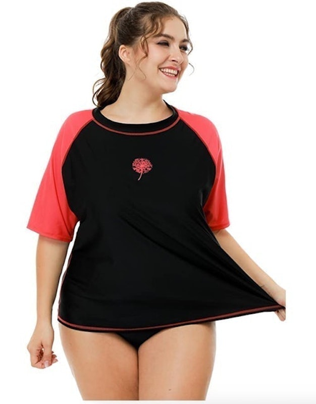 Women's Plus Size Rash Guard 1
