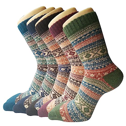 5 Pack Womens Wool Socks  1