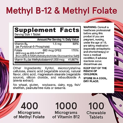 Methyl B-12 & Methyl Folate Lemon 3