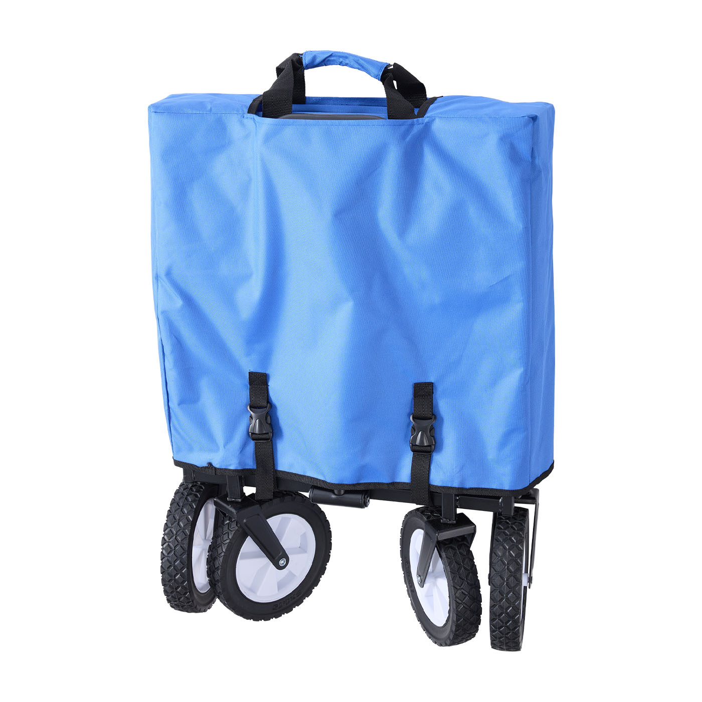 Collapsible Folding 150 Pound Capacity Outdoor Camping Garden Utility Wagon Yard Cart 8