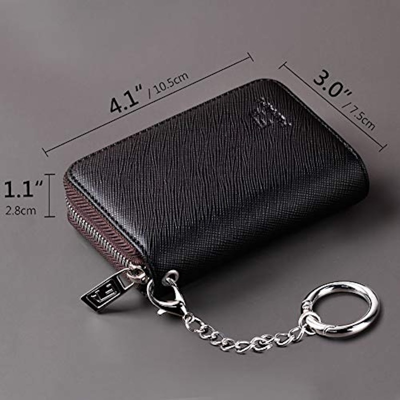 Credit Card Wallet, Zipper Card Cases Holder for Men Women 2