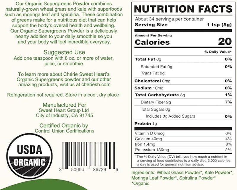 Supergreens Powder 2