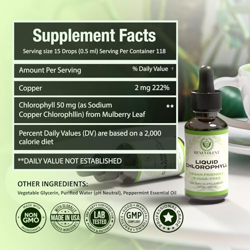 Liquid Chlorophyll Extract Drops (2 oz) 2