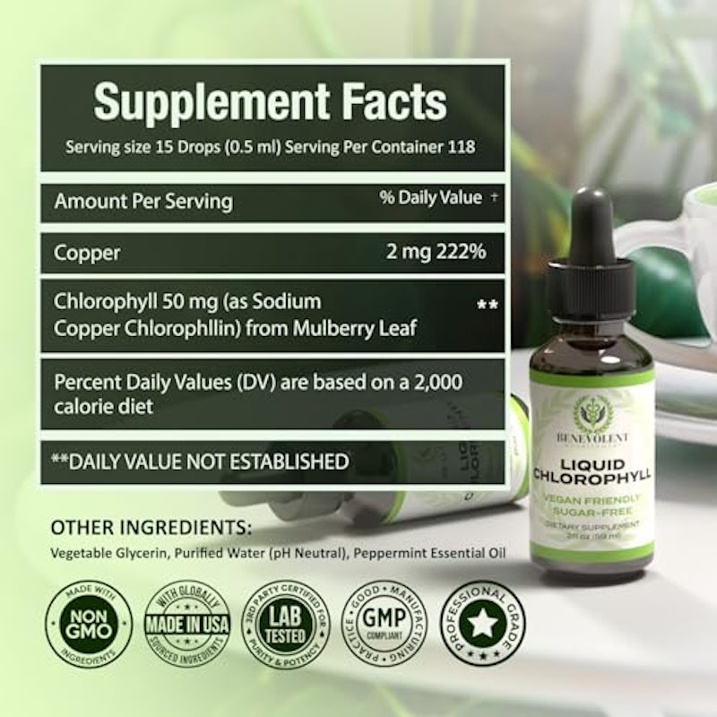 Liquid Chlorophyll Extract Drops (2 oz) 2