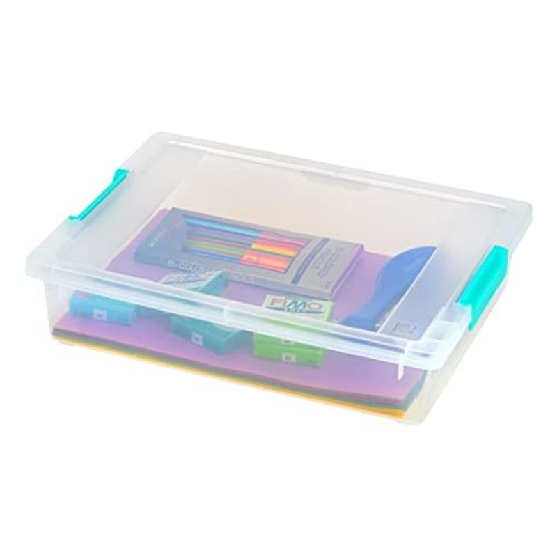 6 Qt. Plastic Storage Bins Containers with Lids 2