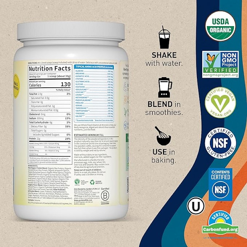 Organic Vegan Vanilla Protein Powder 2