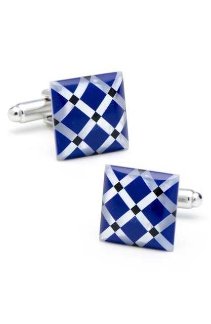 Mother-of-Pearl & Onyx Cuff Links 1