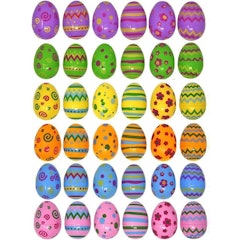 Jumbo Printed Easter Eggs