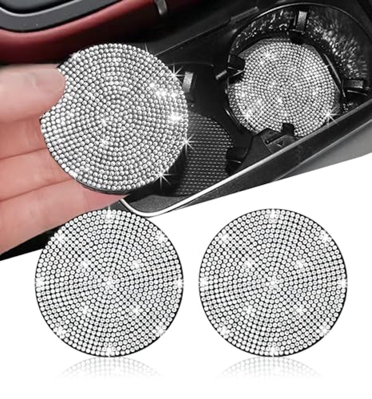 Bling Car Cup Holder Coaster 1