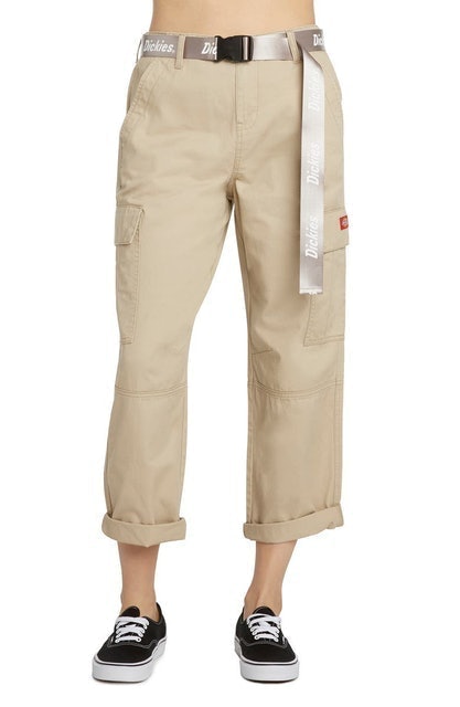 Belted Crop Utility Cargo Pants 1