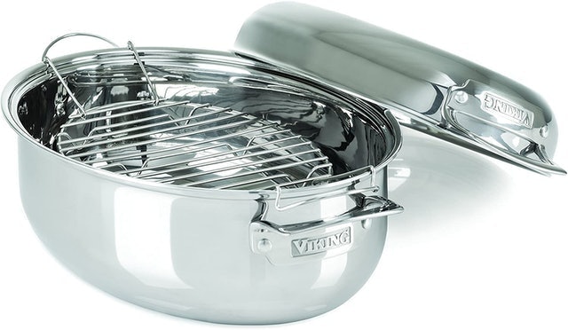 Black Nonstick Bakeware Roaster with Rack 1