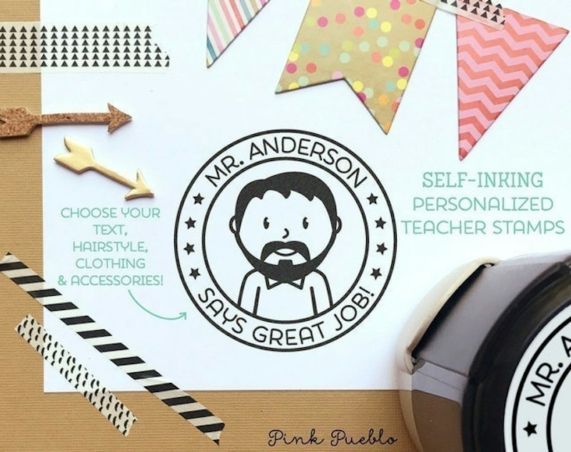 Teacher Stamp Set and Tray 1