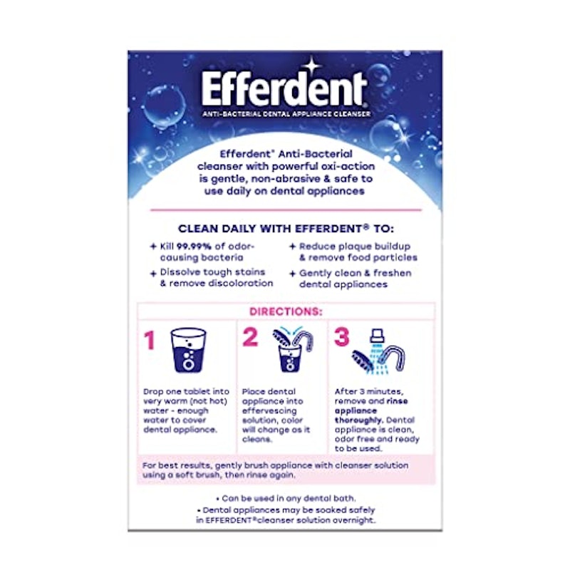 Anti-Bacterial Dental Appliance Cleanser Tablets 2