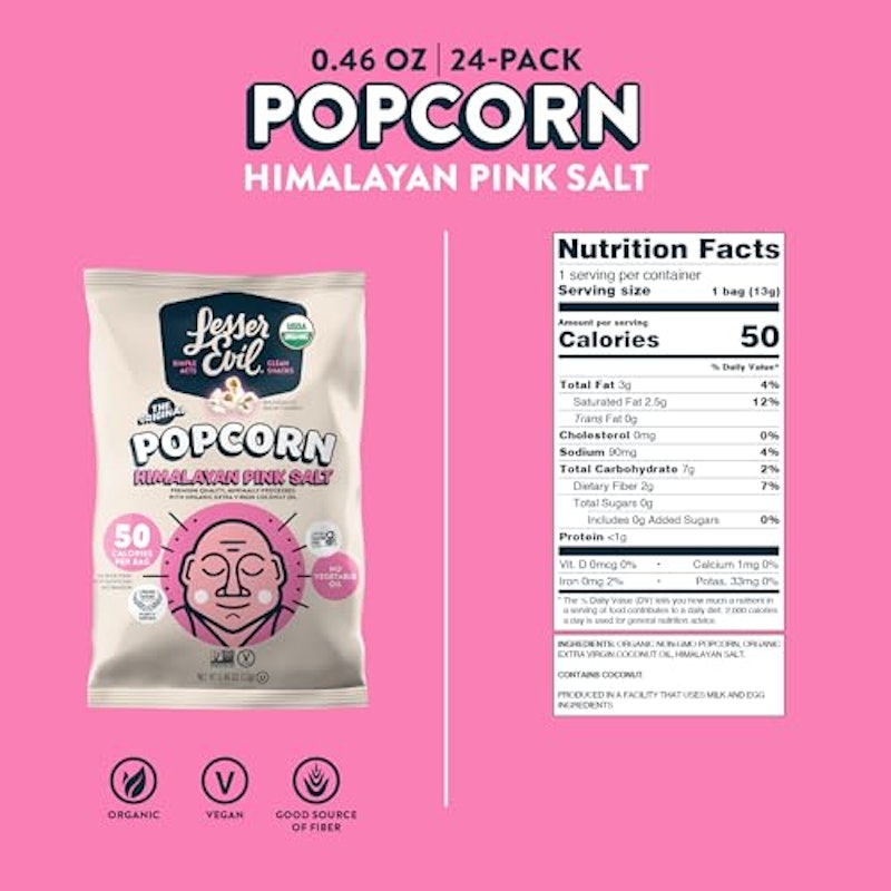 Himalayan Pink Salt Organic Popcorn 2