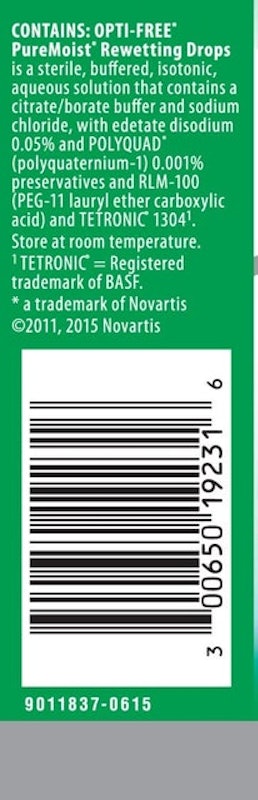 Opti-Free Puremoist Rewetting Drops 2