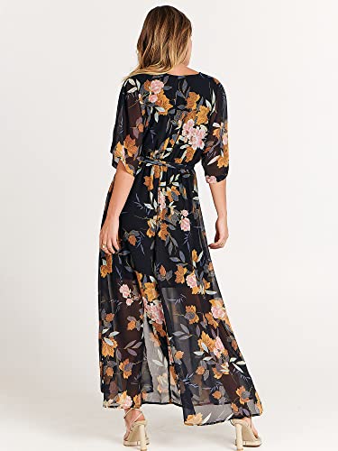 Flowy Wrap Floral Dress 2