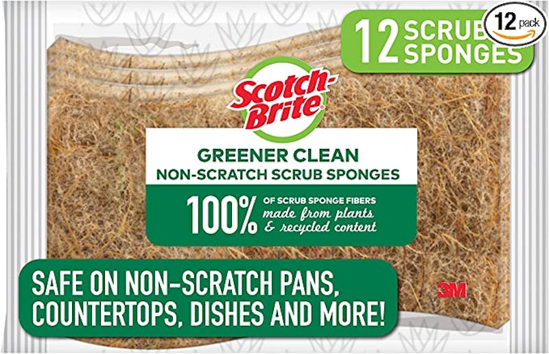 Greener Clean Non-Scratch Scrub Sponge, 12 pack 1