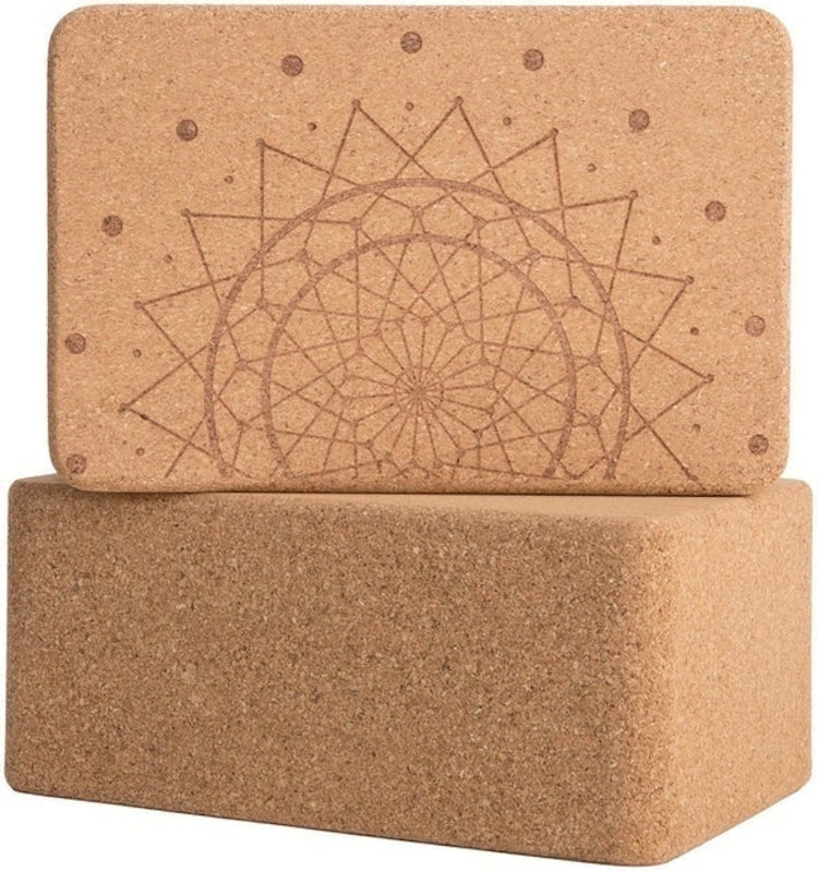 Cork Wood Yoga Blocks 1