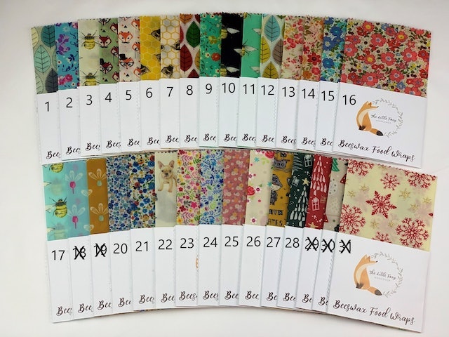 Beeswax Food Wraps - Choose Size 2