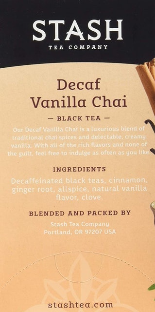 Stash Decaf Vanilla Chai Tea (6 Pack) 2