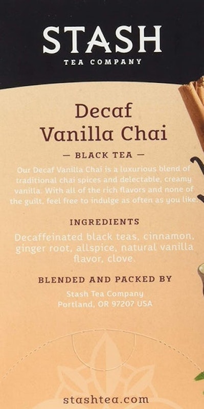 Stash Decaf Vanilla Chai Tea (6 Pack) 2