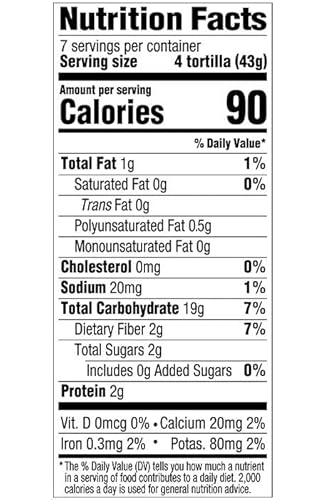 25 Calorie Yellow Corn Tortillas 2