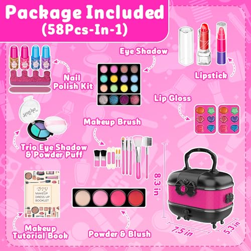 58 Piece Kids Makeup Kit for Girl 2