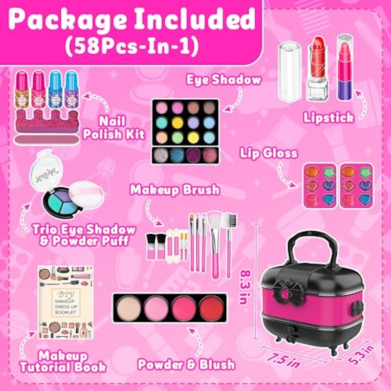 58 Piece Kids Makeup Kit for Girl 2
