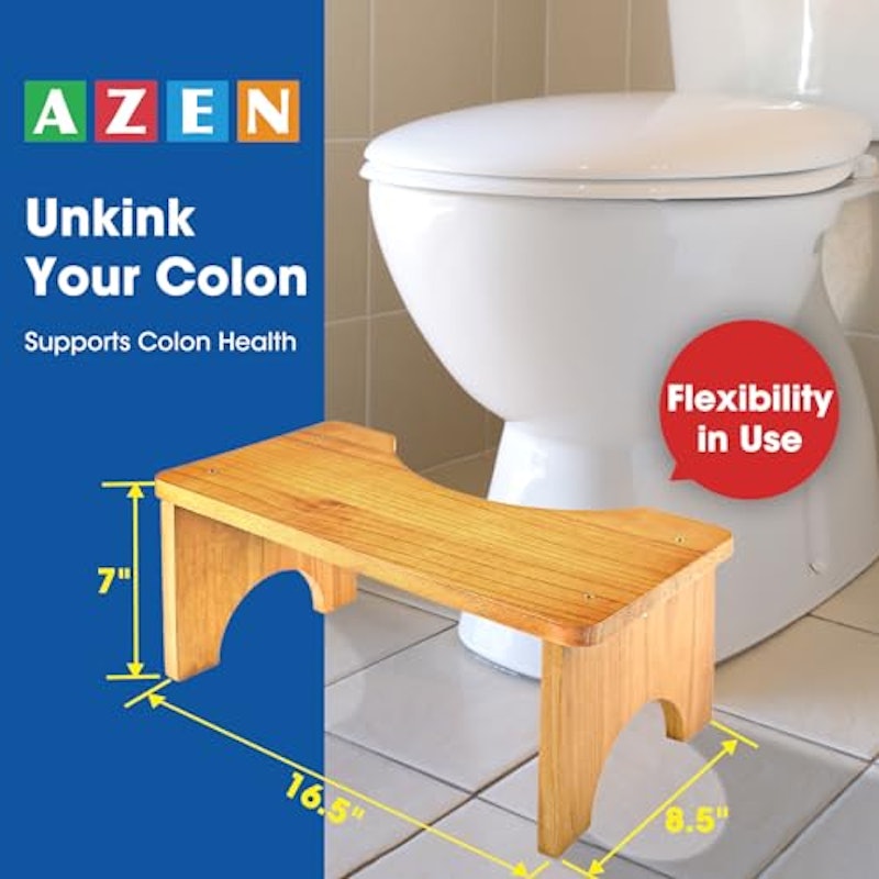 Wood Toilet Stool 2