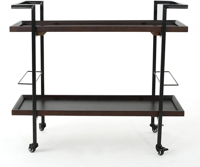Gerard Industrial Wooden Bar Cart 1