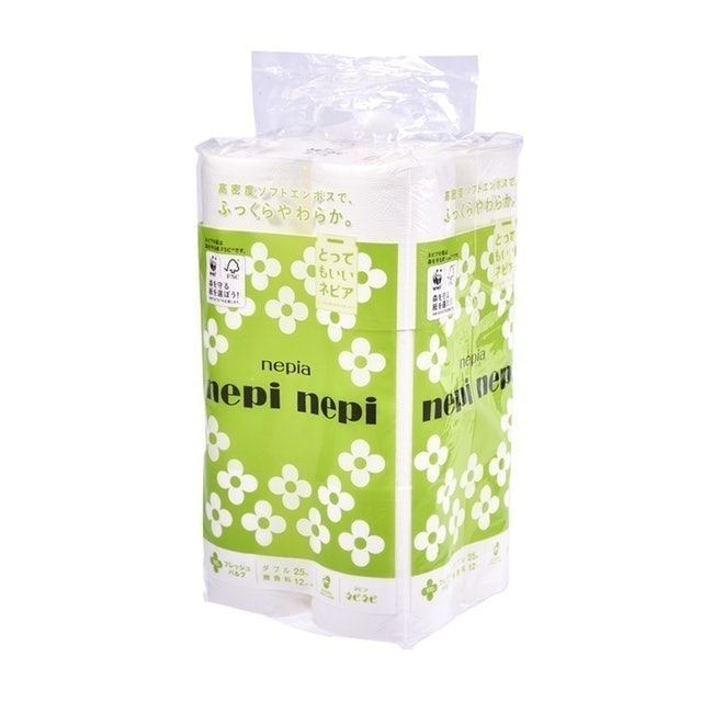 Nepia Nepi Nepi Toilet Paper 25m 12 Rolls 1