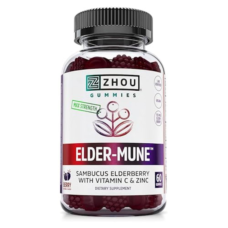 Nutrition Elder-Mune Sambucus Elderberry Gummies with Zinc and Vitamin C for Kids & Adults 1