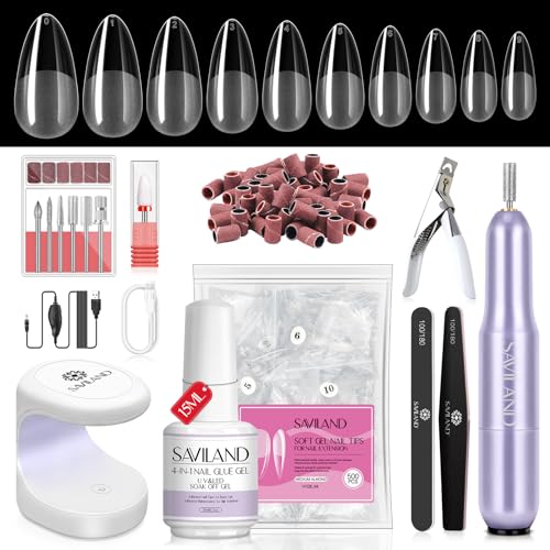 500PCS Almond Gel X Nail Kit 1