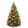 National Tree 7.5-foot Carolina Pine Tree with Flocked Cones and 750 Clear Lights, Hinged 1