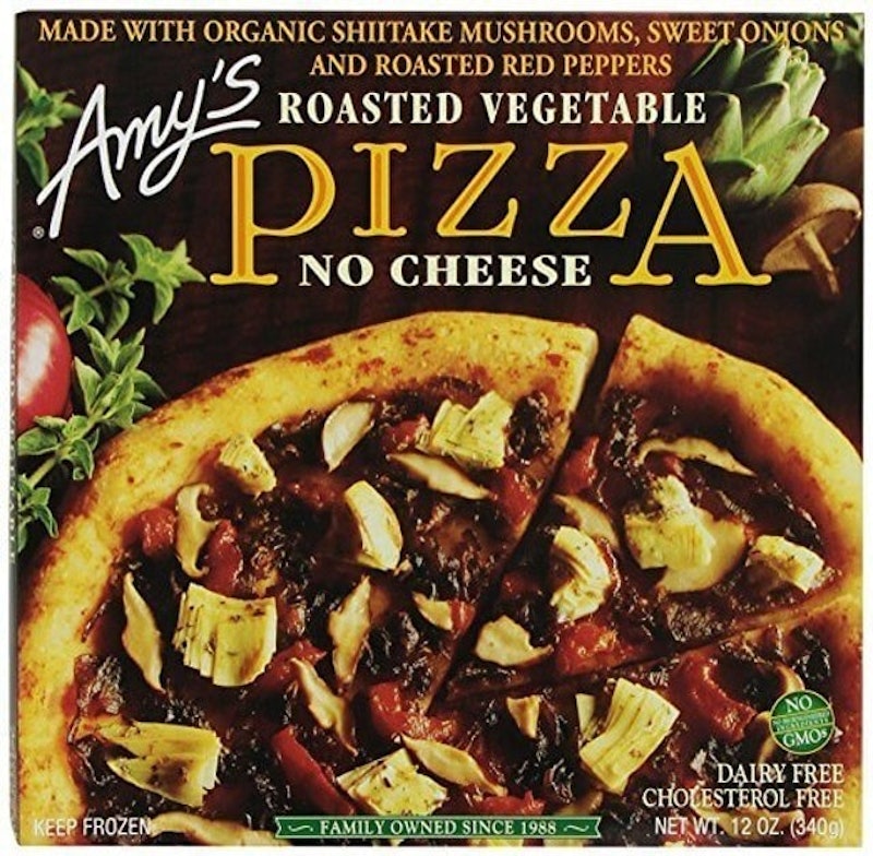 Amy’s No Cheese Roasted Vegetable Pizza 1