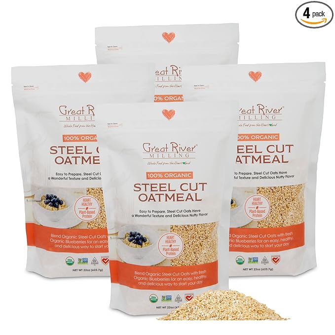 Steel Cut Oatmeal, Organic ｜4 pack 1