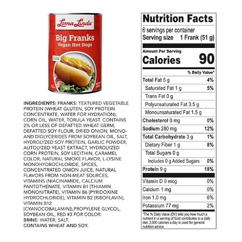 Big Franks Vegetable and Grain Protein Links 2