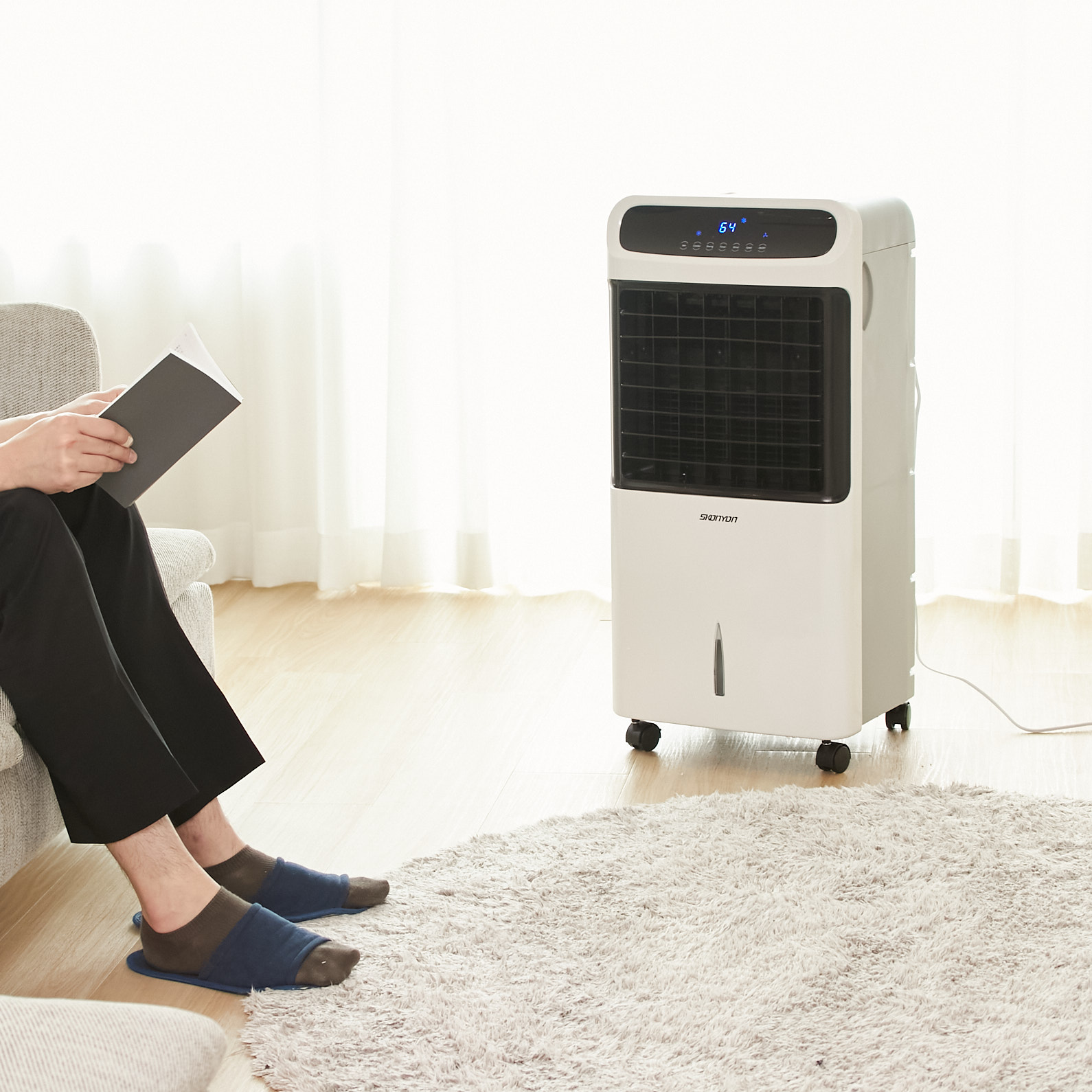 Skonyon	Portable Evaporative Air Cooler Fan with LED Display and Remote Control	BL-198DLR 6