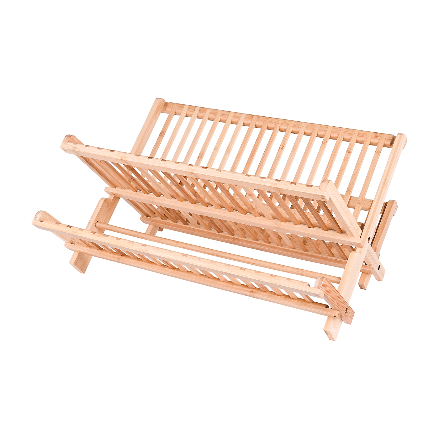 Collapsible Bamboo Dish Drying Rack 1